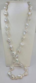 Zonder Minimumprijs - Halsketting Grote 15x20mm witte Edison, Sieraden, Tassen en Uiterlijk, Kettingen, Nieuw