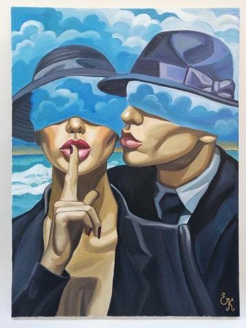 Elena Khmeleva (1966) - Les Amants. Hommage à Magritte. beschikbaar voor biedingen