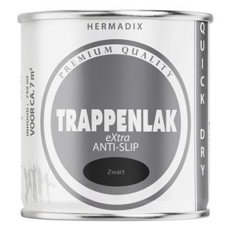 Traplak | Hermadix | 750 ml (Zwart, Waterbasis), Doe-het-zelf en Verbouw, Verf, Beits en Lak, Nieuw, Verzenden
