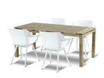 hartman tuinset sophie studio wit met old teak tafel 180, Tuin en Terras, Tuinsets en Loungesets, Nieuw, Overige materialen, Tuinset