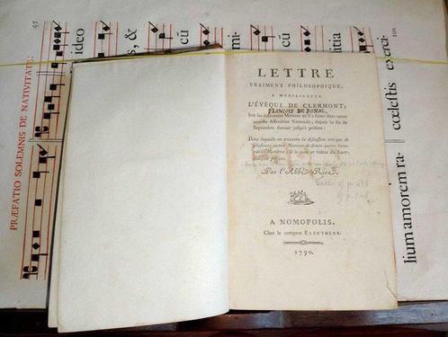 RIVE - Lettre vraiment philosophique.... François de Bonal, Antiek en Kunst, Antiek | Boeken en Bijbels