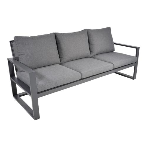 Loungebank Pina Colada nuance 209x80 cm - grijs, Huis en Inrichting, Stoelen, Grijs, Nieuw, Ophalen of Verzenden