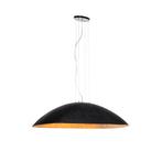 Industriële hanglamp zwart met goud 115 cm - Magna, Nieuw, Kunststof, Modern, 75 cm of meer