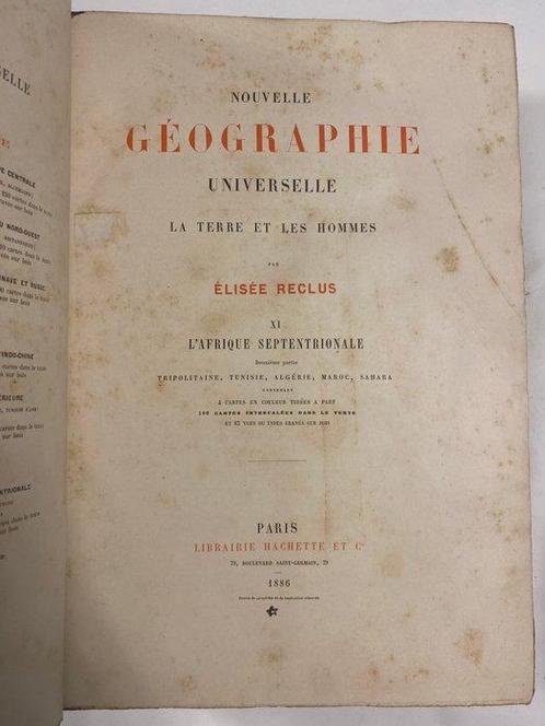 Élisée Reclus - Nouvelle Géographie Universelle : La Terre, Antiek en Kunst, Antiek | Boeken en Bijbels