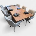 Tafel Boomstam eikenhout  Matrix  220x100, Huis en Inrichting, Tafels | Eettafels, Nieuw