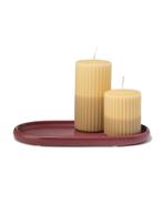 HEMA Kaarsonderzetter ovaal bordeaux van €7.59 voor €5 sale, Verzenden, Nieuw
