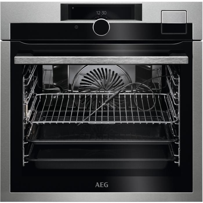 €1536 AEG BSE998230M Middelmaat Roestvrijstaal Draaiknop, Witgoed en Apparatuur, Ovens, Ophalen of Verzenden