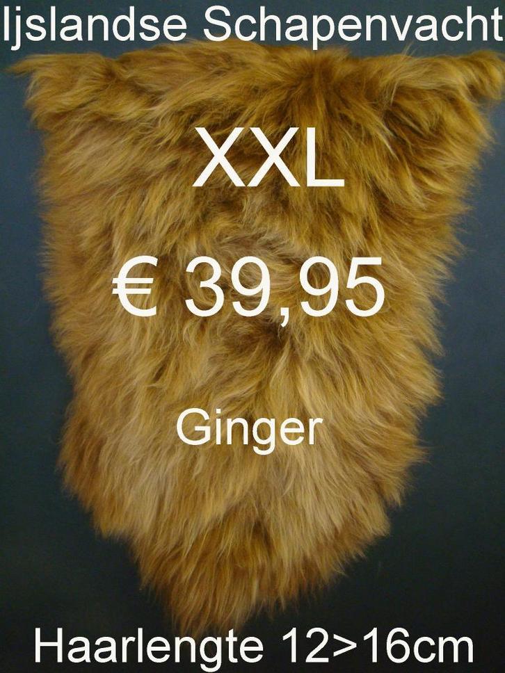 Schapenvacht IJSLANDSE GINGER BREEZE XXL Schapenvel € 39,95, Huis en Inrichting, Woonaccessoires | Overige, Nieuw, Ophalen of Verzenden