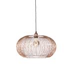 Industriële hanglamp koper 49 cm - Finn, Huis en Inrichting, Lampen | Hanglampen, Nieuw, Overige stijlen