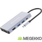 Conceptronic DONN20G notebook dock & poortreplicator Bedraad, Computers en Software, Windows Laptops, Verzenden, Nieuw, Conceptronic