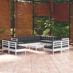 vidaXL 12-delige Loungeset met kussens massief grenenhout, Tuin en Terras, Verzenden, Nieuw, Loungeset