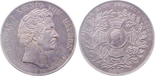 Duitsland Geschichtsthaler Bayern 1827 Stiftung des Ludwi..., Postzegels en Munten, Munten | Europa | Niet-Euromunten, Verzenden