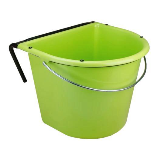 Voerbak 15l met ophang en hengsel - lichtgroen, Zakelijke goederen, Agrarisch | Werktuigen, Ophalen of Verzenden