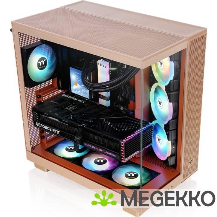 Thermaltake View 380 XL TG ARGB Midi Tower Zand, Computers en Software, Computerbehuizingen, Nieuw, Verzenden