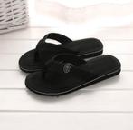 Slippers Heren Zwart- Strand- wellness - Badkamer- Zwembad-, Verzenden, Nieuw, Zwart, Slippers