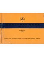 1958 MERCEDES BENZ 220 SE ONDERDELENHANDBOEK MULTI, Auto diversen, Handleidingen en Instructieboekjes