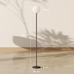 TRUUSK Staande Lamp met Maanvormige Kap - Voetschakelaar - 3, Verzenden, Nieuw