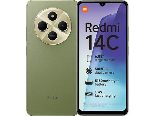 Xiaomi -  Redmi 14c - 128gb Sage  128 Gb - Groen, Telecommunicatie, Mobiele telefoons | Overige merken, Nieuw, Zonder abonnement