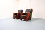 Mol en Geurts - Lounge stoel (2) - Leder, Hout