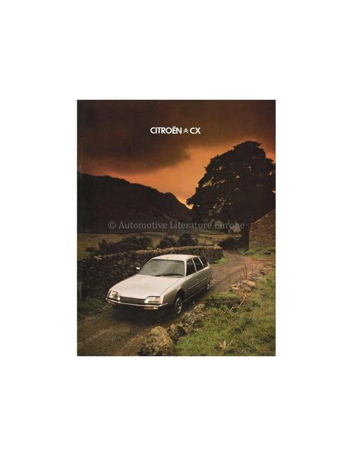 1980 CITROËN CX PROGRAMMA BROCHURE ENGELS, Boeken, Auto's | Folders en Tijdschriften