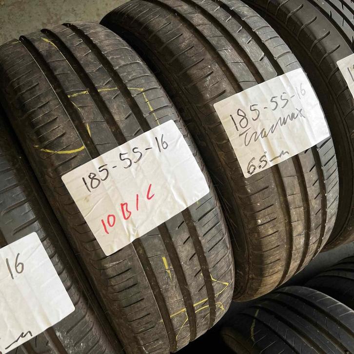 2 x Tracmax 185-55-16 Zomerbanden 6,5mm, Auto-onderdelen, Banden en Velgen, 16 inch, Zomerbanden, 185 mm, Personenwagen, Gebruikt
