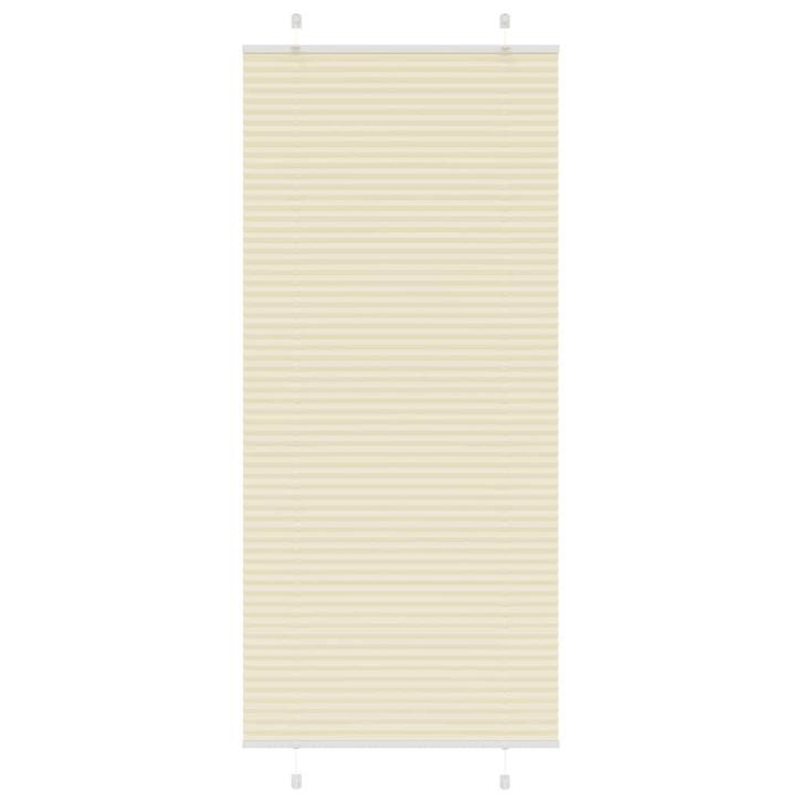 vidaXL Plissé rolgordijn 85x200 cm stofbreedte 84,4 cm, Huis en Inrichting, Stoffering | Gordijnen en Lamellen, Crème, Nieuw, Verzenden