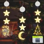 Kerstverlichting Raam Kerstboom, Maan, Rendier - 73-82cm -, Diversen, Kerst, Verzenden, Nieuw