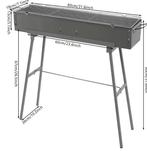 Draagbare Opvouwbare Houtskool BBQ Grill voor Camping, Tuin en Terras, Verzenden, Nieuw
