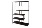industrieele boekenkast SLIM LINE 185x114cm zwart essen zes, Huis en Inrichting, Ophalen of Verzenden, Nieuw