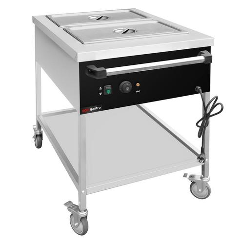 GGM Gastro | Bain marie warmhoudwagen - 2x GN 1/1 | TWK1758, Zakelijke goederen, Horeca | Overige, Verzenden