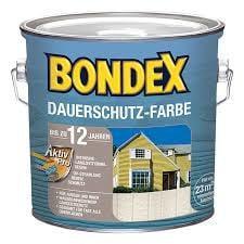 BONDEX Dauerschutz-Farbe - Silbergrau 275 - 2,5 liter, Doe-het-zelf en Verbouw, Verf, Beits en Lak, Beits, Overige kleuren, Nieuw