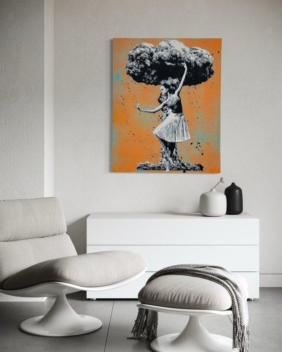 Sinao - Peace Me Off [100% handmade], Antiek en Kunst, Kunst | Schilderijen | Modern