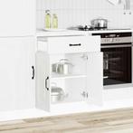 vidaXL Onderkast Kalmar bewerkt hout wit, Huis en Inrichting, Keuken | Keukenelementen, Verzenden, Nieuw, Wit