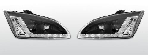 Koplampen LED DRL | Ford Focus 2004-2008 | zwart, Auto-onderdelen, Verlichting, Nieuw, Ford, Ophalen of Verzenden