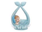 Taarttopper Baby Jongen In Sjaal 11cm, Verzenden, Nieuw