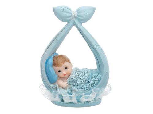 Taarttopper Baby Jongen In Sjaal 11cm, Hobby en Vrije tijd, Feestartikelen, Nieuw, Verzenden