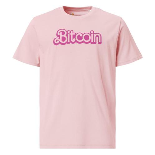 Bitcoin t-shirt - Bitcoin Glamour - 100% Biologisch Katoen, Kleding | Dames, T-shirts, Korte mouw, Roze, Nieuw, Verzenden