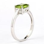 Zonder Minimumprijs - Ring Zilver - 1.56ct. tw. Olivijn, Sieraden, Tassen en Uiterlijk, Ringen, Nieuw