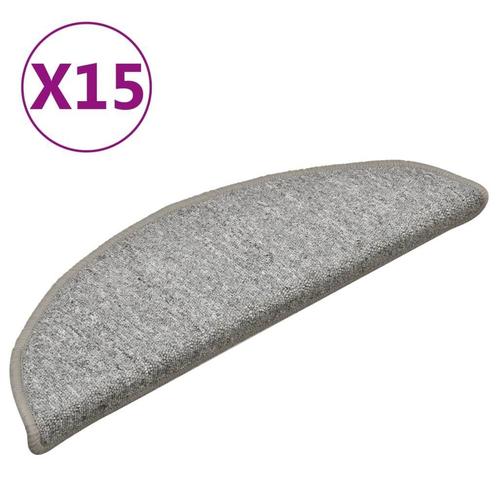 Trapmatten 15x Antislip Lichtgrijs | Tweedekansje | 47%!, Huis en Inrichting, Stoffering | Vloerbedekking, Grijs, Nieuw, Tapijt