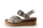 Rieker Sandalen in maat 40 Zilver | 10% korting, Kleding | Dames, Overige kleuren, Verzenden, Sandalen of Muiltjes, Zo goed als nieuw