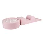 Foam blokken speelset met ballenbak| velvet | Roze, Ophalen of Verzenden, Nieuw