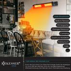 KESSER® Terrasverwarmer - Infrarood Verwarming - 3000W - Zwa, Tuin en Terras, Verzenden, Nieuw