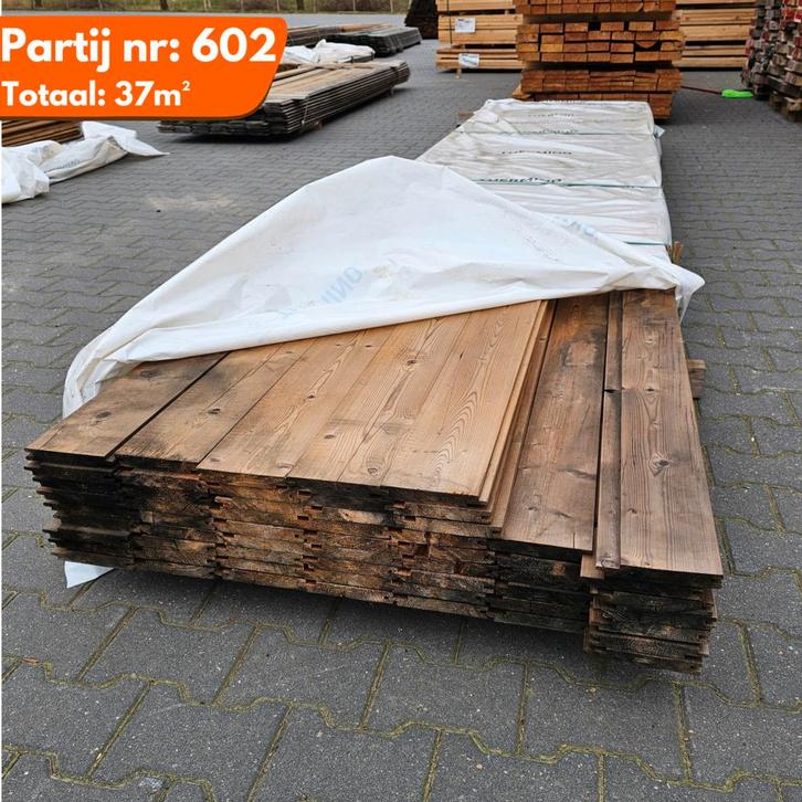 Thermo Vuren Channelsiding 3300-4500x140x18mm, Doe-het-zelf en Verbouw, Platen en Panelen, Ophalen of Verzenden