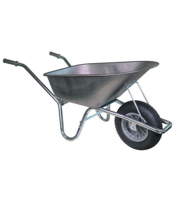 Kruiwagens Klus Tuin Kruiwagen 85L Metaal Verzinkt, Doe-het-zelf en Verbouw, Transportwagens, Nieuw, Ophalen of Verzenden