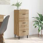 vidaXL Dressoir artisanaal eikenkleurig 34 x 34.5 x 90 cm, Verzenden, Nieuw, Overige houtsoorten, Minder dan 50 cm