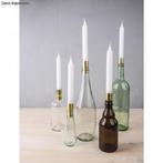 Maak van je fles een kandelaar zilver  2,2/1,8x5cm set 2 nog, Ophalen of Verzenden, Nieuw