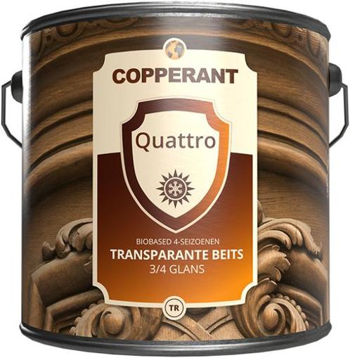 Copperant Quattro Transparante Beits 3/4 Glans 500 ml, Doe-het-zelf en Verbouw, Verf, Beits en Lak, Nieuw, Ophalen of Verzenden