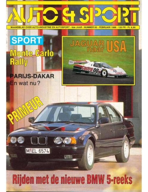 1988 AUTO & SPORT MAGAZINE FEBRUARI NEDERLANDS, Boeken, Auto's | Folders en Tijdschriften