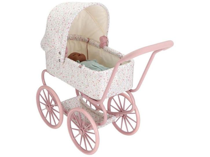 Little Dutch Poppenwagen - Poppenwagen - Met bloemen- en, Kinderen en Baby's, Speelgoed | Overig, Zo goed als nieuw, Verzenden
