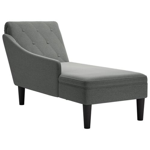 Stijlvolle Chaise Longue - Donkergrijs - Retourdeal!, Huis en Inrichting, Banken | Sofa's en Chaises Longues, Minder dan 150 cm